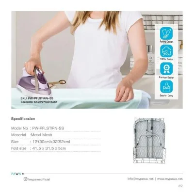 Premium Foldable Iron Board - Gray